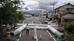 Gempa Luluhlantakkan Bangunan di Kumamoto