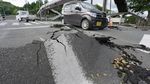 Gempa Luluhlantakkan Bangunan di Kumamoto