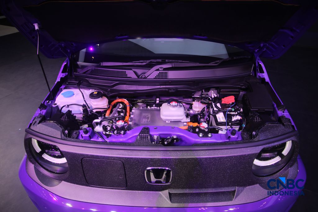Honda Super-ONE ditampilkan dalam acara GIIAS 2026 di ICE BSD, Kabupaten Tangerang, Banten, Rabu (29/7/2026). (CNBC Indonesia/Faisal Rahman)