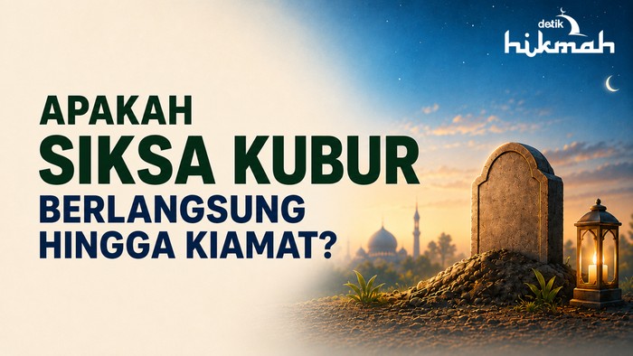 Infografis tentang lama berlangsungnya siksa kubur. Infografis diolah oleh AI/ChatGPT.