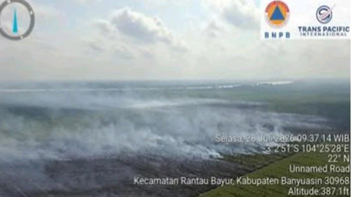 Karhutla di Banyuasin, Sumsel.