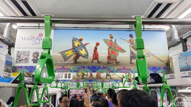 Kolaborasi promosi pariwisata Malaysia oleh Tourism Malaysia, KAI Commuter, dan AMG pada 20 rangkaian KRL