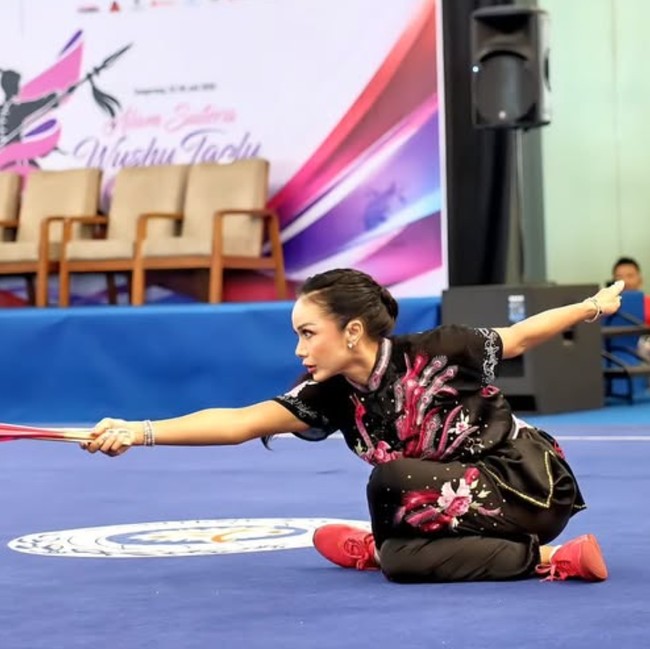 8 Gaya Krisdayanti di Kejurnas Wushu Kungfu 2026, Raih 2 Medali Emas