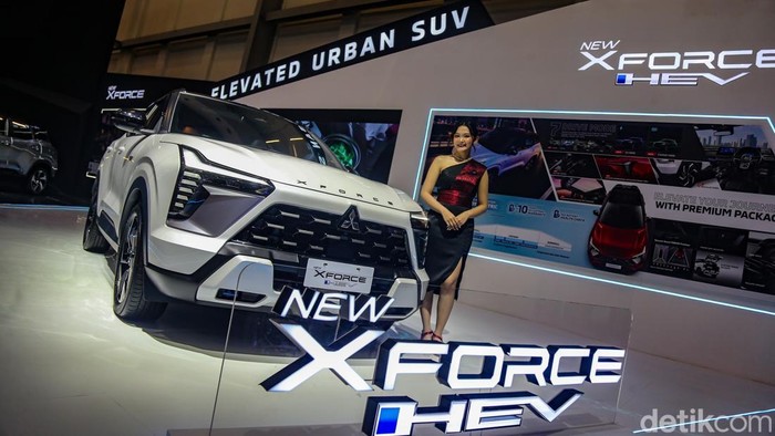 Mitsubishi Xforce Hybrid meluncur di GIIAS 2026 di ICE BSD City, Tangerang, Rabu (29/7/2026). Mobil hybrid pertama Mitsubishi di Indonesia itu bisa dibeli dengan harga mulai dari Rp 400 jutaan.