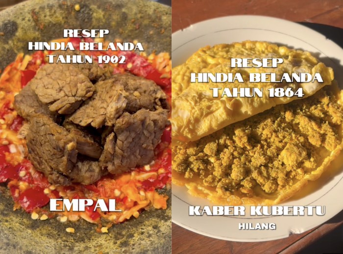 Menu Hindia Belanda Ratusan Tahun Dihidupkan Lagi, Begini Tampilannya