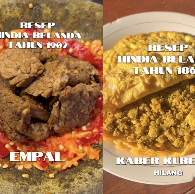 Menu Hindia Belanda Ratusan Tahun Dihidupkan Lagi, Begini Tampilannya