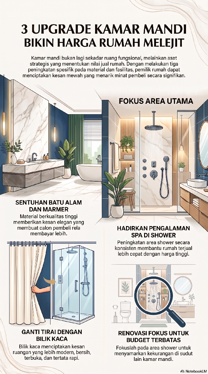 Renovasi kamar mandi.