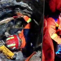 Istri Jatuh ke Lubang 5 Meter, Kisah Suami Turun Dampingi Hingga Bantuan Tiba