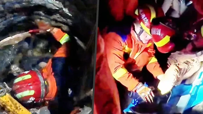 Suami masuk sumur demi temani istri