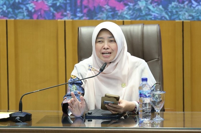 Wakil Ketua Komisi X DPR RI, Mufidah Kurniasih, dalam acara Dialetika Demokrasi di Gedung DPR, Senayan, Rabu (11/6/2026)