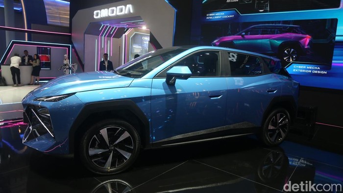 Omoda O4 meluncur di GIIAS 2026 di ICE BSD City, Tangerang, Rabu (29/7/2026). Menariknya, Indonesia jadi negara pertama di dunia yang dipilih sebagai lokasi peluncuran global model tersebut dalam ajang Super AI Night yang digelar di Spike Air Dome 