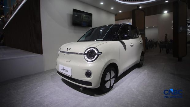 Wuling Aira EV ditampilkan dalam acara GIIAS 2026 di ICE BSD, Kabupaten Tangerang, Banten, Rabu (29/7/2026). Wuling Aira EV ditampilkan dalam acara GIIAS 2026 di ICE BSD, Kabupaten Tangerang, Banten, Rabu (29/7/2026). (CNBC Indonesia/Faisal Rahman)