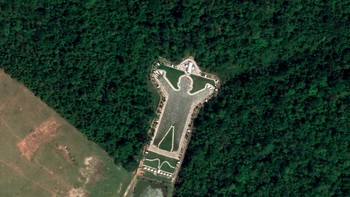 Danau Berbentuk Manusia di Brasil Foto: via Live Science