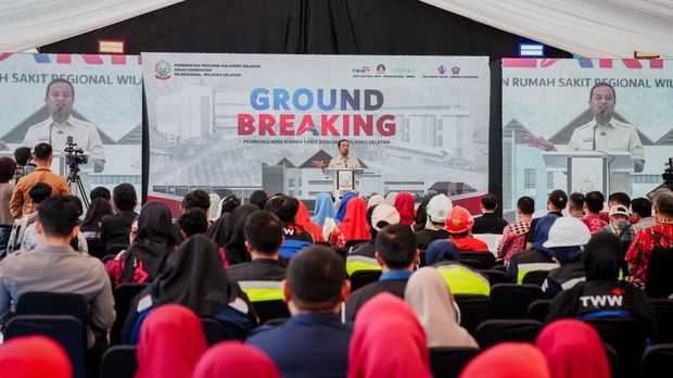 Gubernur Sulsel Andi Sudirman groubreaking pembangunan RS Regional di Gowa.