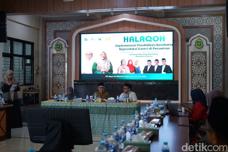 Halaqah Implementasi Pendidikan Kesehatan Reproduksi Santri (Kespro) Batch II di Pondok Pesantren Bayt Al Hikmah, Pasuruan, Jawa Timur, Kamis (30/7/2026).