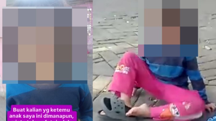 Ibu di Surabaya cari anaknya yang dibawa suami ngemis