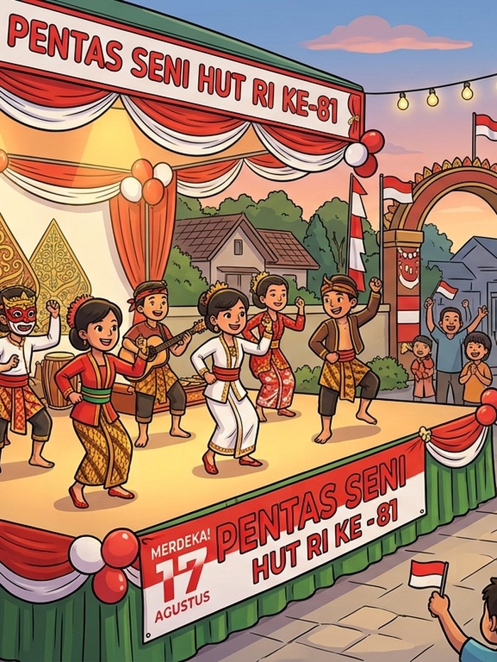 Ilustrasi Pentas Seni 17 Agustus
