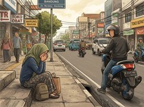 Teteh di Bandung Menangis Usai Motornya Dirampas, Ini 4 Faktanya