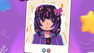 Karya salah satu peserta Senyum Ceria Anak Indonesia berjudul Kuromi Menjadi Anime, Hannah, usia 9 tahun.
