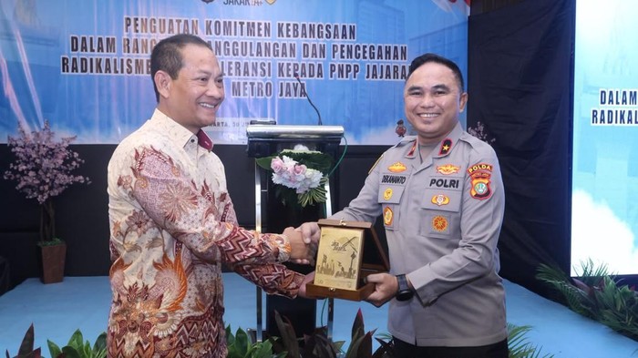 Polda Metro Jaya bekali PNPP wawasan kebangsaan, perkuat nasionalisme dan cegah radikalisme, Kamis (30/7/2026).