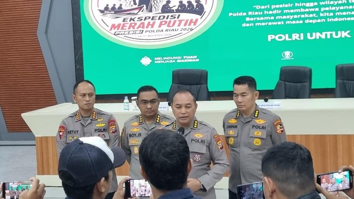 Polda Riau menurunkan Tim Ekspedisi Merah Putih Presisi jelang Hari Kemerdekaan RI ke-81, Kamis (30/7/2026).