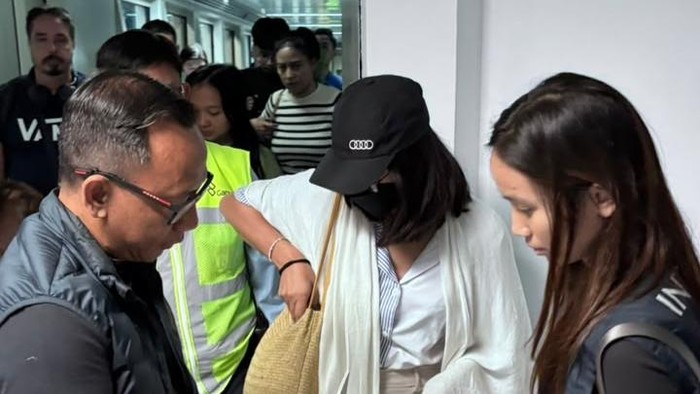 Polri menangkap Leny Agustya, buron penyelundup WNI ke Kamboja di Bandara Soekarno-Hatta, pada Rabu (29/7/2026) malam.