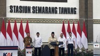 Prabowo Resmikan Renovasi Stasiun Peninggalan Belanda di Semarang