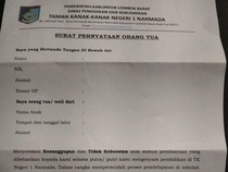 Paksa Ortu Siswa Teken Surat Pernyataan, TK 1 Narmada Dievaluasi Disdikbud
