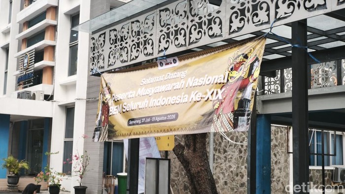 Lokasi digelarnya Munas ke-XIX BEM SI di Polines, Kecamatan Tembalang, Kota Semarang, Kamis (30/7/2026).