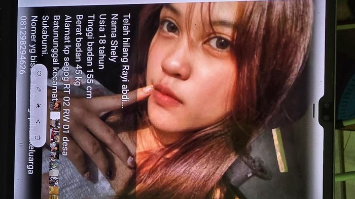 Gadis asal Sukabumi dikabarkan hilang