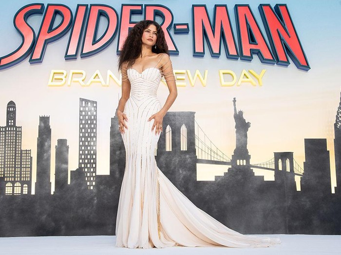 LONDON, ENGLAND - JULY 29: Zendaya attends the Spider-Man: Brand New Day UK premiere in Odeon Luxe Leicester Square on Wednesday 29th July 2026 in London, England. (Photo by Jeff Spicer/ Getty Images for Sony Pictures)