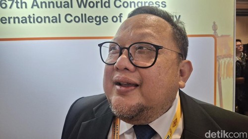 Iwan Dakota saat ditemui di acara 67th Annual World Congress International College of Angiology (ICA) 2026 di Nusa Dua, Bali, Jumat (31/7/2026).