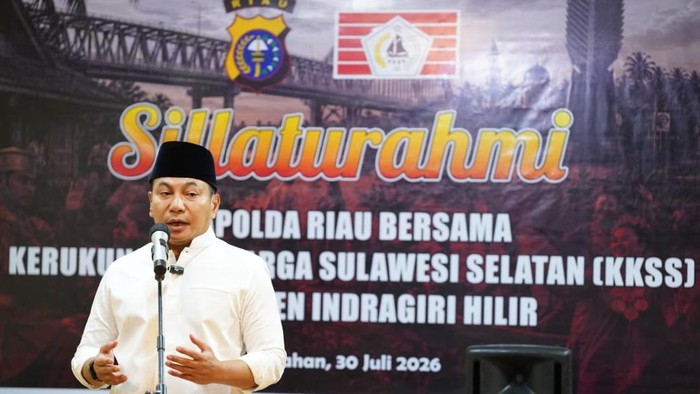 Kapolda Riau Irjen Pol Herry Heryawan bersilaturahmi dengan KKSS di Inhil, ajak masyarakat sukseskan Ekspedisi Merah Putih, Kamis (30/7/2026).