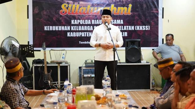 Kapolda Riau Irjen Pol Herry Heryawan bersilaturahmi dengan KKSS di Inhil, ajak masyarakat sukseskan Ekspedisi Merah Putih, Kamis (30/7/2026).