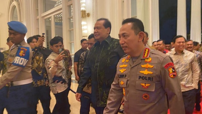 Kapolri Jenderal Sigit hadiri malam puncak Hoegeng Awards 2026 di The Tribrata, Jumat (31/7/2026).
