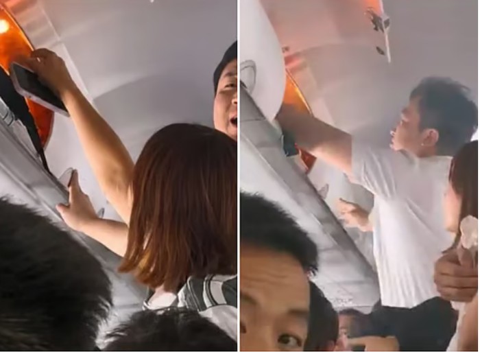 kebakaran power bank di china eastern airlines