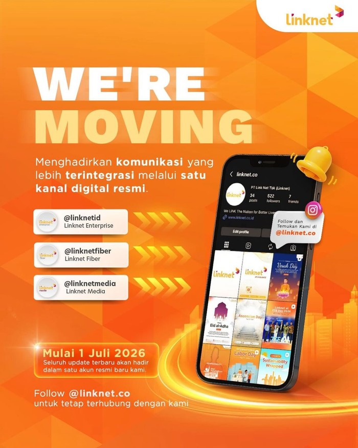 Linknet Satukan Kanal Digital, Seluruh Info Kini Hadir di @linknet.co