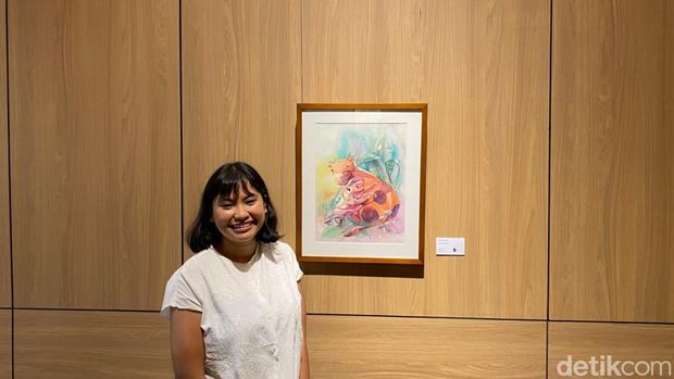 Pameran seni bertajuk 'Melahirkan Teman' karya Agrisss di Artotel Living World Grand Wisata Bekasi