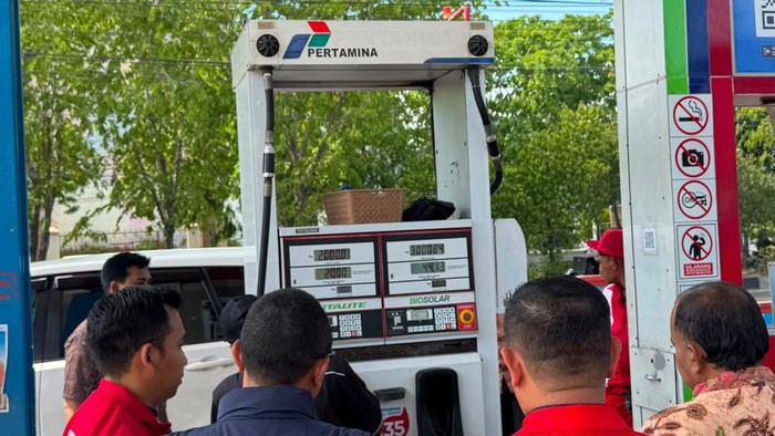Sidak SPBU di Banda Aceh (Foto: Pertamina)