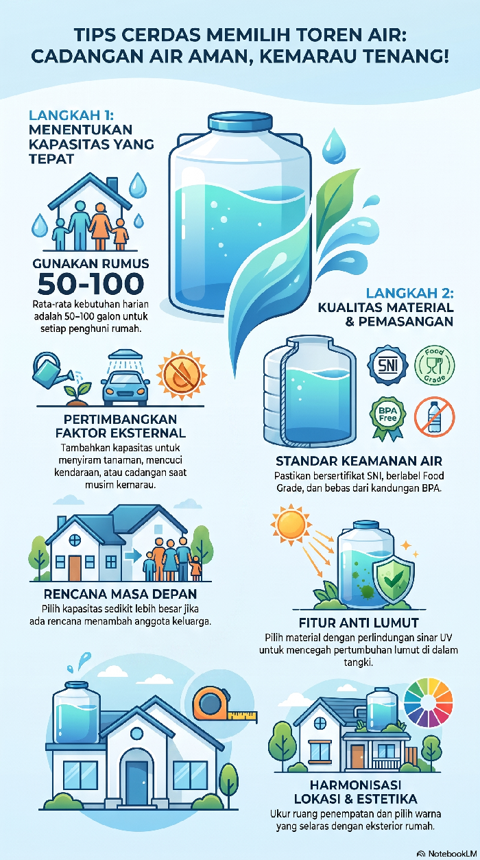 Infografis Tips Pilih Toren Air