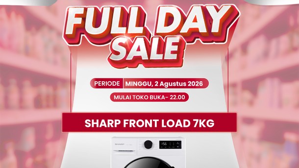 Mesin Cuci Front Load 7KG Hanya Rp 4 Jutaan di Transmart Full Day Sale