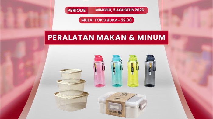 Transmart Full Day Sale peralatan makan dan minum