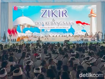 Video Situasi Terkini Doa Kebangsaan di Monas, Warga Pakai Baju Putih-putih