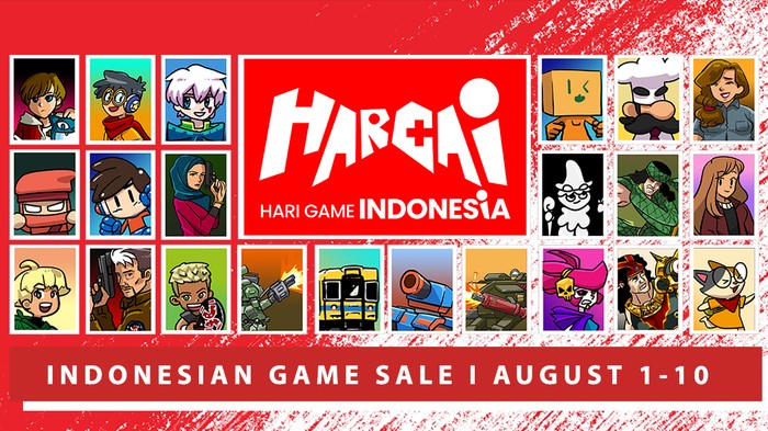 Jelang perayaan Hari Game Indonesia (Hargai) yang jatuh pada 8 Agustus mendatang, ada event menarik di Steam. Di platform jual-beli game kepunyaan Valve ini, sejumlah karya spektakuler developer game Indonesia dikumpulkan dalam event Hargai Indonesia Game Sale I.