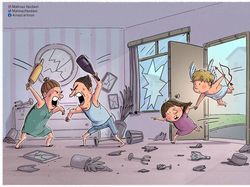 Ilustrasi Populer di Internet Menyentuh Hati, Sindir Masyarakat Modern