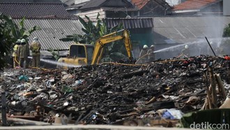 Begini Kondisi TKP Kebakaran di Kramat Jati Tempat Petugas Damkar Meninggal