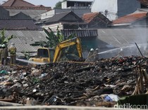 Begini Kondisi TKP Kebakaran di Kramat Jati Tempat Petugas Damkar Meninggal