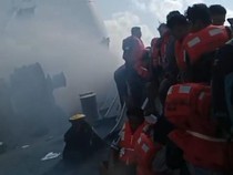 KM Mutiara Sentosa 2 Rute Surabaya-Makassar Terbakar di Perairan Sumenep