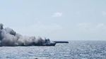 Potret KM Mutiara Sentosa 2 Bawa 250 Penumpang Terbakar di Laut Madura