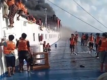 KM Mutiara Sentosa Terbakar di Perairan Sumenep
